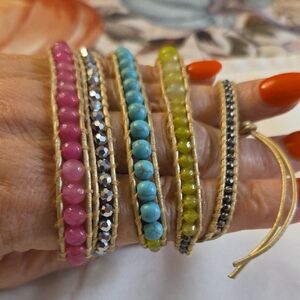Lizou Beaded Wrap Bracelets